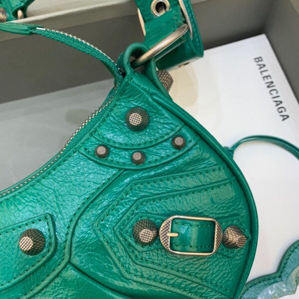 Balenciaga Le Cagole XS Shoulder Bag In Green, For Women, Women's Bags 10.2in/26cm