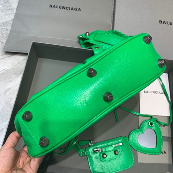 Balenciaga Le Cagole XS Shoulder Bag In Green, For Women, Women's Bags 13in/33cm