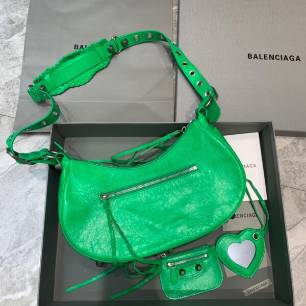 Balenciaga Le Cagole XS Shoulder Bag In Green, For Women, Women's Bags 13in/33cm
