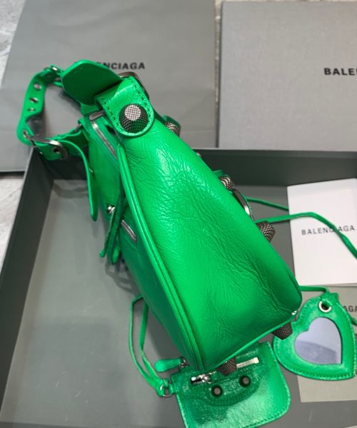 Balenciaga Le Cagole XS Shoulder Bag In Green, For Women, Women's Bags 13in/33cm