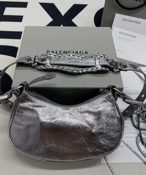 Balenciaga Le Cagole XS Shoulder Bag In Grey, For Women, Women's Bags 10.2in/26cm