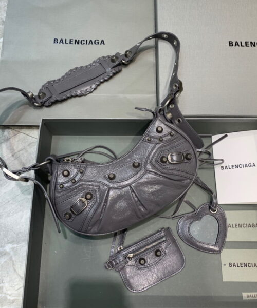 Balenciaga Le Cagole XS Shoulder Bag In Grey, For Women, Women's Bags 10.2in/26cm