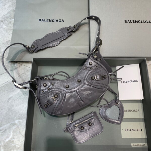 Balenciaga Le Cagole XS Shoulder Bag In Grey, For Women, Women's Bags 10.2in/26cm