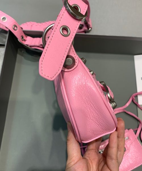 Balenciaga Le Cagole XS Shoulder Bag In Light Pink, For Women, Women's Bags 10.2in/26cm 6713091VG9Y5906