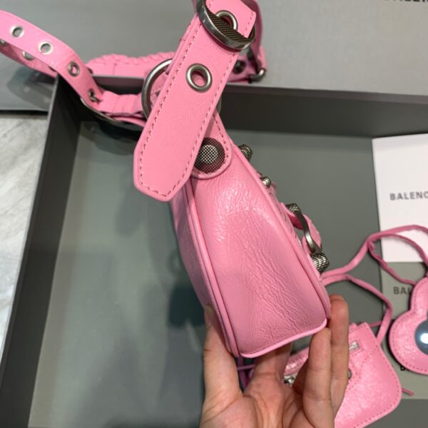 Balenciaga Le Cagole XS Shoulder Bag In Light Pink, For Women, Women's Bags 10.2in/26cm 6713091VG9Y5906