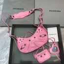 Balenciaga Le Cagole XS Shoulder Bag In Light Pink, For Women, Women's Bags 10.2in/26cm 6713091VG9Y5906