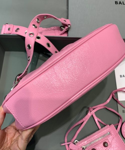 Balenciaga Le Cagole XS Shoulder Bag In Light Pink, For Women, Women's Bags 10.2in/26cm 6713091VG9Y5906