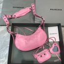 Balenciaga Le Cagole XS Shoulder Bag In Light Pink, For Women, Women's Bags 10.2in/26cm 6713091VG9Y5906