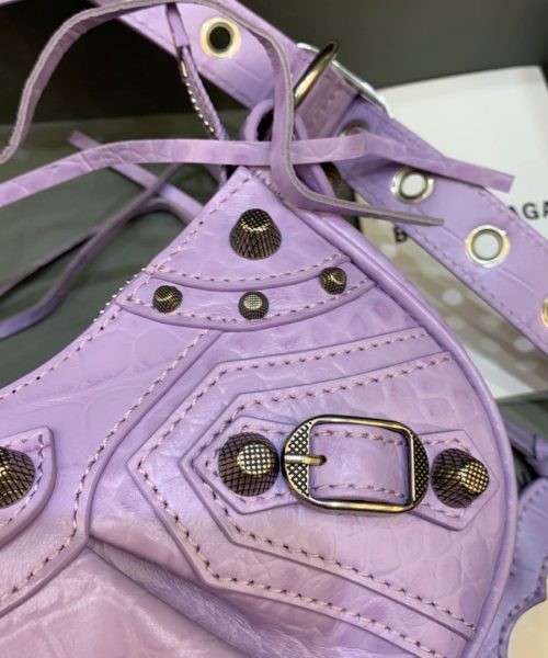 Balenciaga Le Cagole XS Shoulder Bag In Light Purple, For Women, Women's Bags 10.2in/26cm 67130923EBY5306