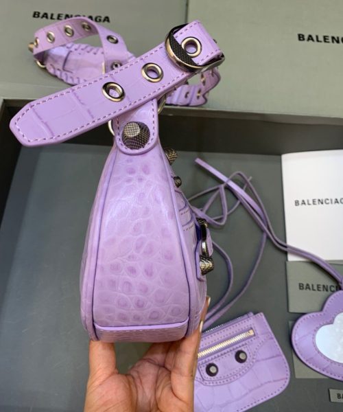 Balenciaga Le Cagole XS Shoulder Bag In Light Purple, For Women, Women's Bags 10.2in/26cm 67130923EBY5306