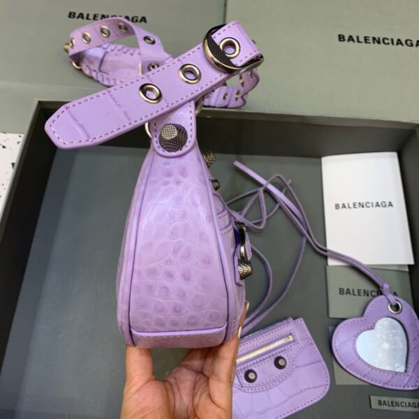 Balenciaga Le Cagole XS Shoulder Bag In Light Purple, For Women, Women's Bags 10.2in/26cm 67130923EBY5306