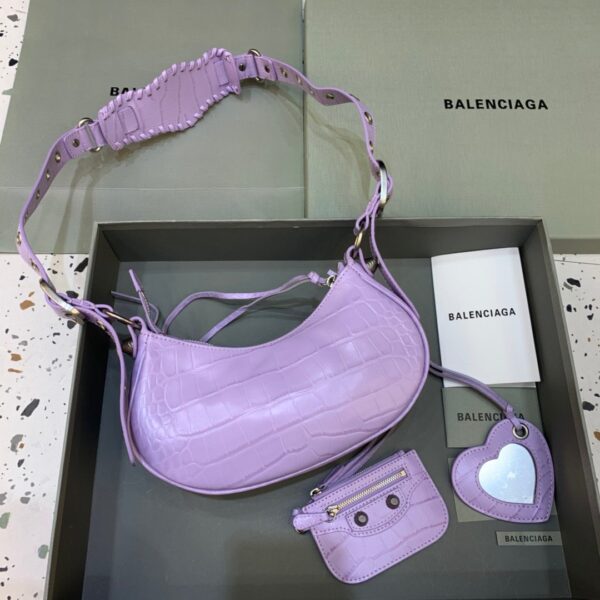 Balenciaga Le Cagole XS Shoulder Bag In Light Purple, For Women, Women's Bags 10.2in/26cm 67130923EBY5306