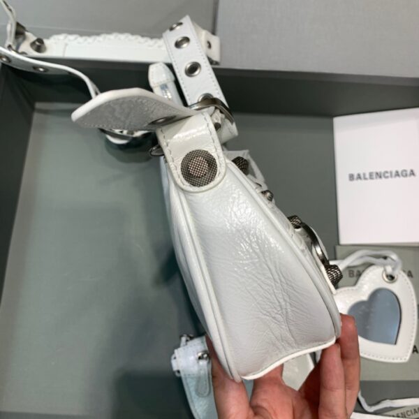 Balenciaga Le Cagole XS Shoulder Bag In Light White, For Women, Women's Bags 10.2in/26cm 6713091VG9Y9104