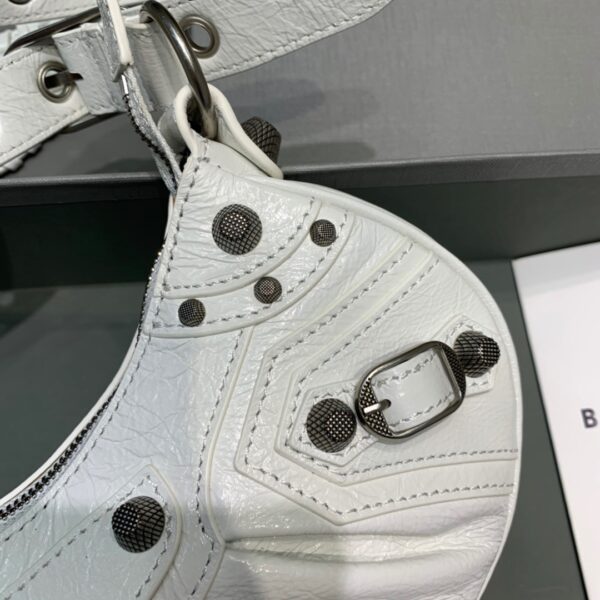 Balenciaga Le Cagole XS Shoulder Bag In Light White, For Women, Women's Bags 10.2in/26cm 6713091VG9Y9104
