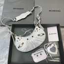 Balenciaga Le Cagole XS Shoulder Bag In Light White, For Women, Women's Bags 10.2in/26cm 6713091VG9Y9104