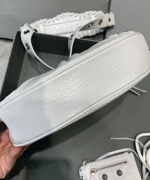 Balenciaga Le Cagole XS Shoulder Bag In Light White, For Women, Women's Bags 10.2in/26cm 6713091VG9Y9104