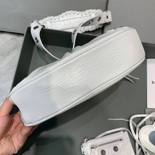 Balenciaga Le Cagole XS Shoulder Bag In Light White, For Women, Women's Bags 10.2in/26cm 6713091VG9Y9104
