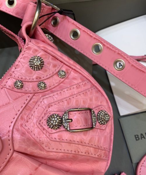 Balenciaga Le Cagole XS Shoulder Bag In Pink, For Women, Women's Bags 10.2in/26cm