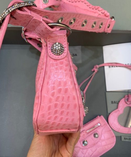 Balenciaga Le Cagole XS Shoulder Bag In Pink, For Women, Women's Bags 10.2in/26cm