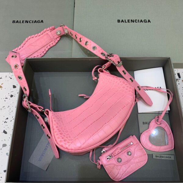 Balenciaga Le Cagole XS Shoulder Bag In Pink, For Women, Women's Bags 10.2in/26cm