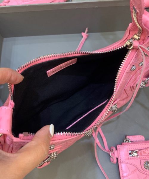 Balenciaga Le Cagole XS Shoulder Bag In Pink, For Women, Women's Bags 10.2in/26cm