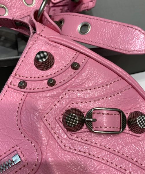 Balenciaga Le Cagole XS Shoulder Bag In Pink, For Women, Women's Bags 13in/33cm