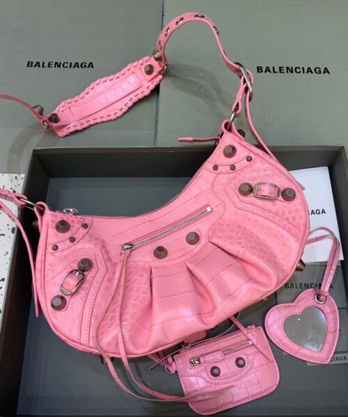 Balenciaga Le Cagole XS Shoulder Bag In Pink, For Women, Women's Bags 13in/33cm 67130723EBY5812