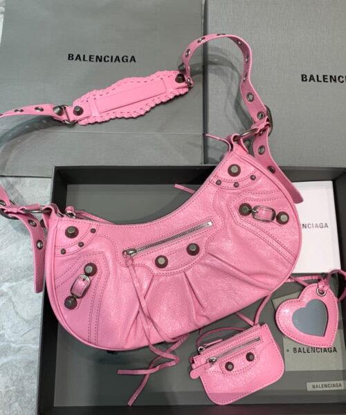 Balenciaga Le Cagole XS Shoulder Bag In Pink, For Women, Women's Bags 13in/33cm