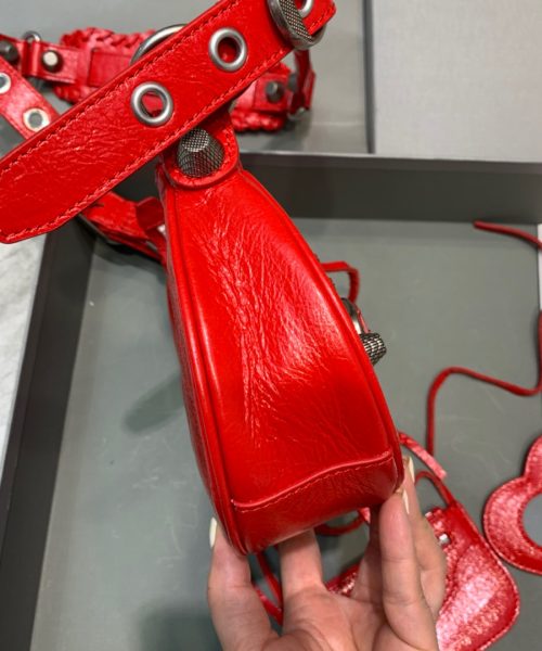Balenciaga Le Cagole XS Shoulder Bag In Red, For Women, Women's Bags 10.2in/26cm 6713091VG9Y6406