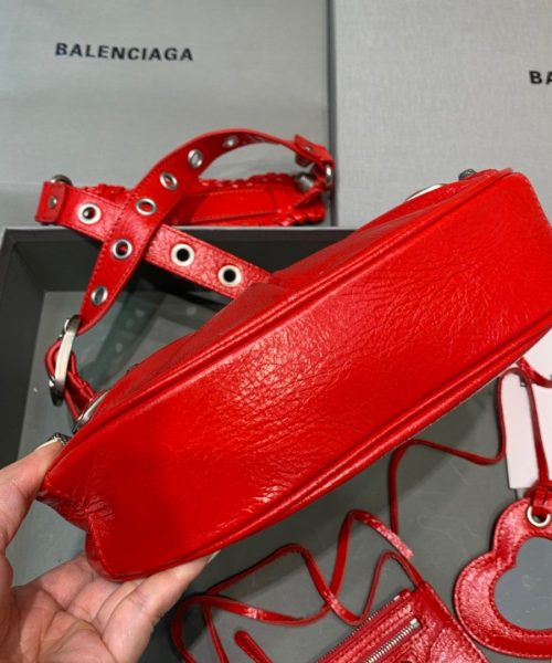 Balenciaga Le Cagole XS Shoulder Bag In Red, For Women, Women's Bags 10.2in/26cm 6713091VG9Y6406