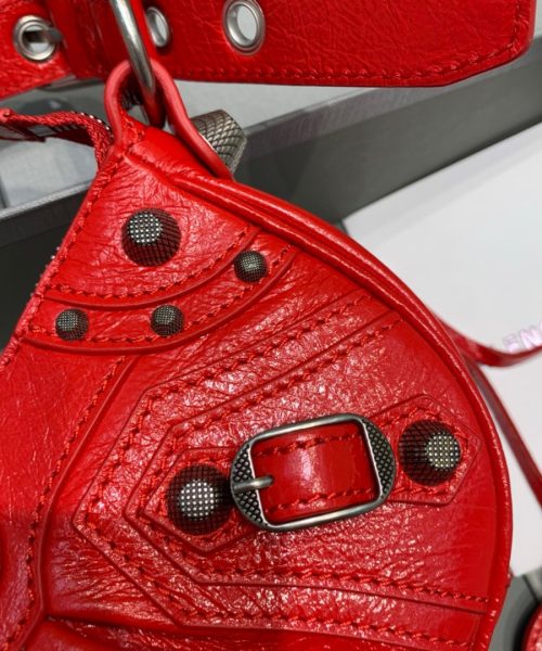 Balenciaga Le Cagole XS Shoulder Bag In Red, For Women, Women's Bags 10.2in/26cm 6713091VG9Y6406