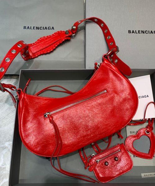 Balenciaga Le Cagole XS Shoulder Bag In Red, For Women, Women's Bags 13in/33cm