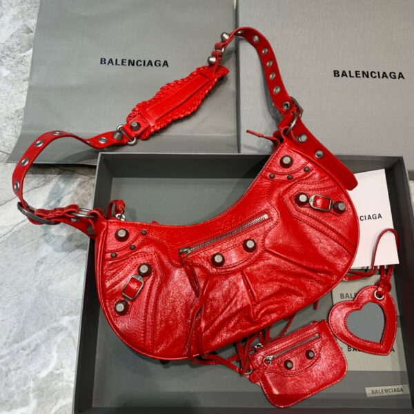 Balenciaga Le Cagole XS Shoulder Bag In Red, For Women, Women's Bags 13in/33cm