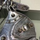 Balenciaga Le Cagole XS Shoulder Bag In Sliver, For Women, Women's Bags 10.2in/26cm