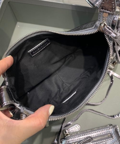Balenciaga Le Cagole XS Shoulder Bag In Sliver, For Women, Women's Bags 10.2in/26cm