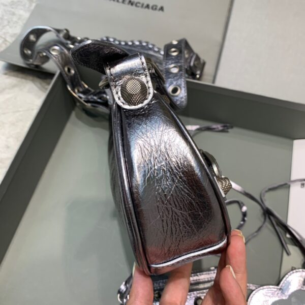 Balenciaga Le Cagole XS Shoulder Bag In Sliver, For Women, Women's Bags 10.2in/26cm
