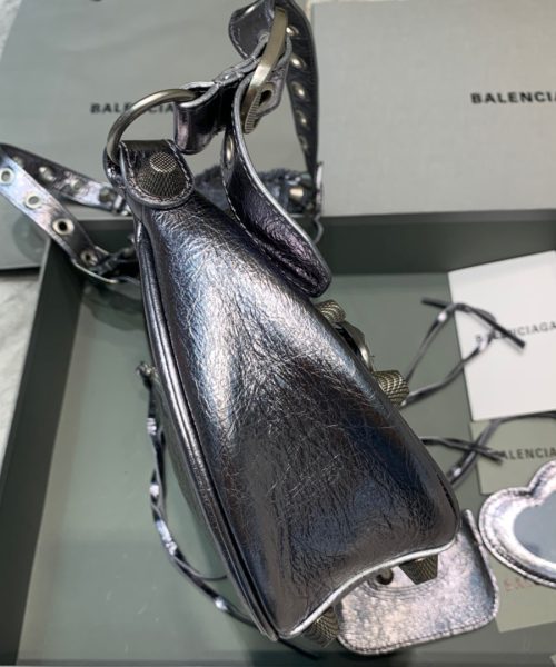 Balenciaga Le Cagole XS Shoulder Bag In Sliver, For Women, Women's Bags 13in/33cm