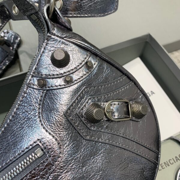Balenciaga Le Cagole XS Shoulder Bag In Sliver, For Women, Women's Bags 13in/33cm