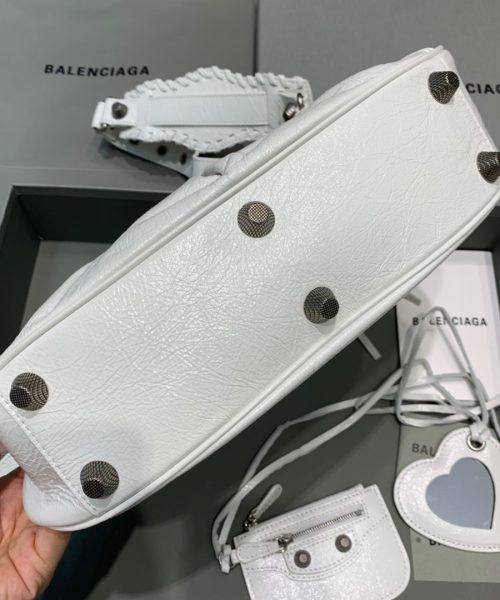 Balenciaga Le Cagole XS Shoulder Bag In White, For Women, Women's Bags 13in/33cm