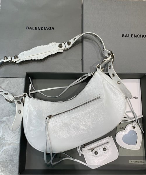 Balenciaga Le Cagole XS Shoulder Bag In White, For Women, Women's Bags 13in/33cm
