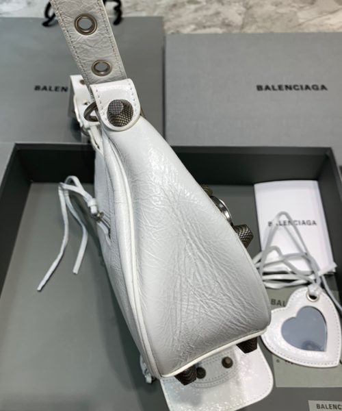 Balenciaga Le Cagole XS Shoulder Bag In White, For Women, Women's Bags 13in/33cm