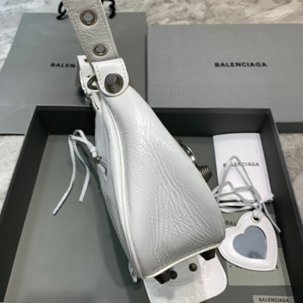 Balenciaga Le Cagole XS Shoulder Bag In White, For Women, Women's Bags 13in/33cm