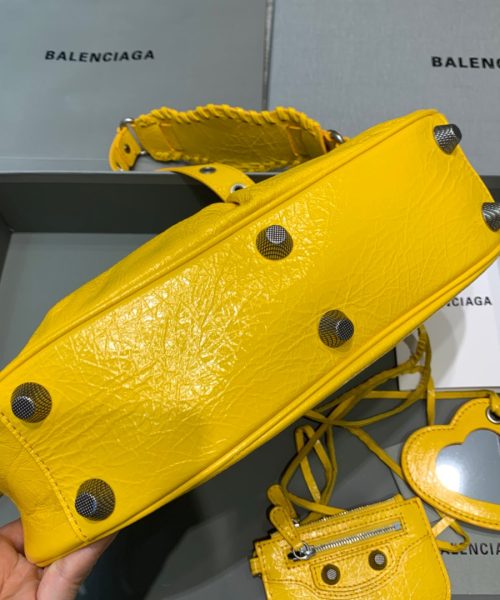 Balenciaga Le Cagole XS Shoulder Bag In Yellow, For Women, Women's Bags 13in/33cm