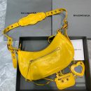 Balenciaga Le Cagole XS Shoulder Bag In Yellow, For Women, Women's Bags 13in/33cm