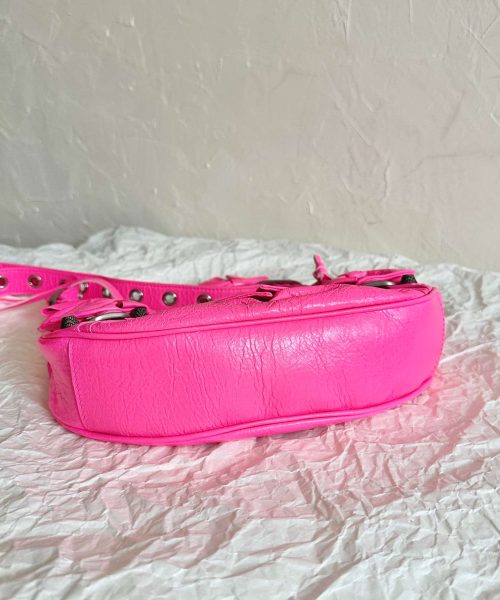 Balenciaga Le Cagole Xs Shoulder Bag Pink/Black For Women 10.2in/26cm