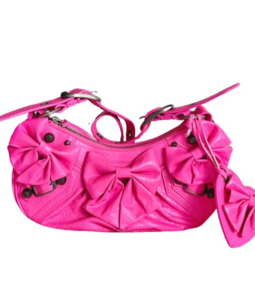 Balenciaga Le Cagole Xs Shoulder Bag Pink/Black For Women 10.2in/26cm