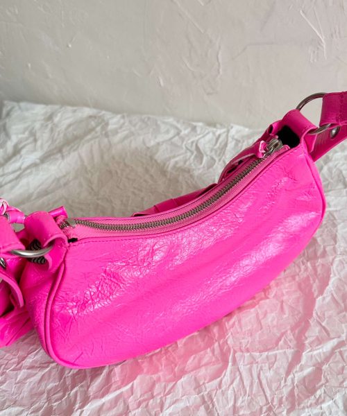 Balenciaga Le Cagole Xs Shoulder Bag Pink/Black For Women 10.2in/26cm