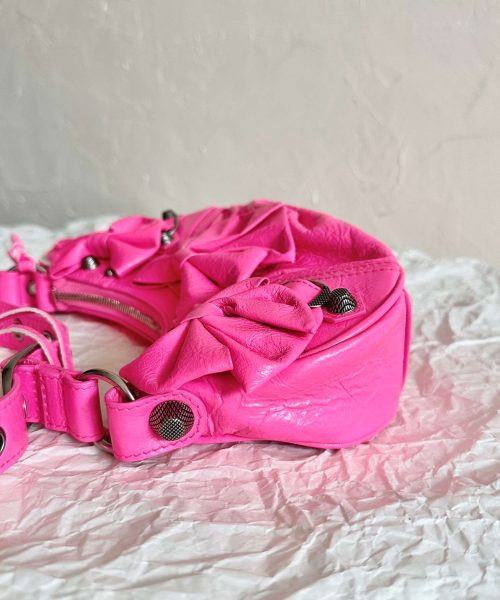 Balenciaga Le Cagole Xs Shoulder Bag Pink/Black For Women 10.2in/26cm