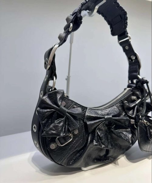 Balenciaga Le Cagole Xs Shoulder Bag Pink/Black For Women 10.2in/26cm