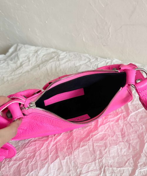Balenciaga Le Cagole Xs Shoulder Bag Pink/Black For Women 10.2in/26cm